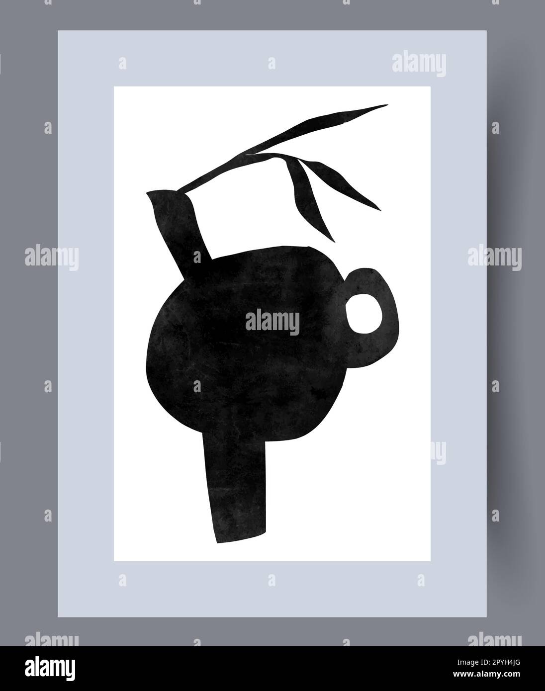 Abstrait imagination nordic chaos mur art imprimé. Décor contemporain avec chaos. Œuvres d'art murales pour le design intérieur. Imprimable minimale a Banque D'Images