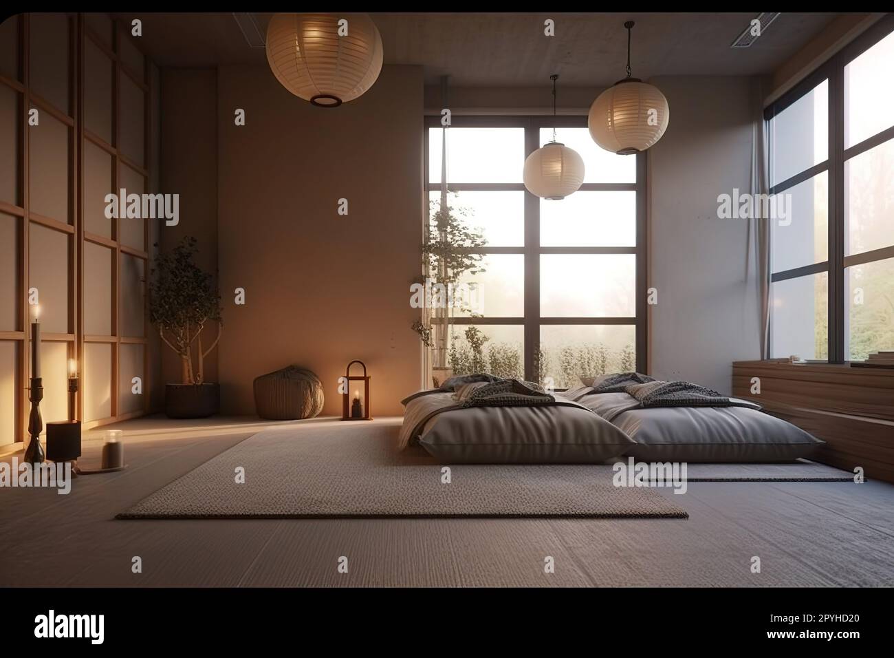 Salle de méditation créez un ensemble d