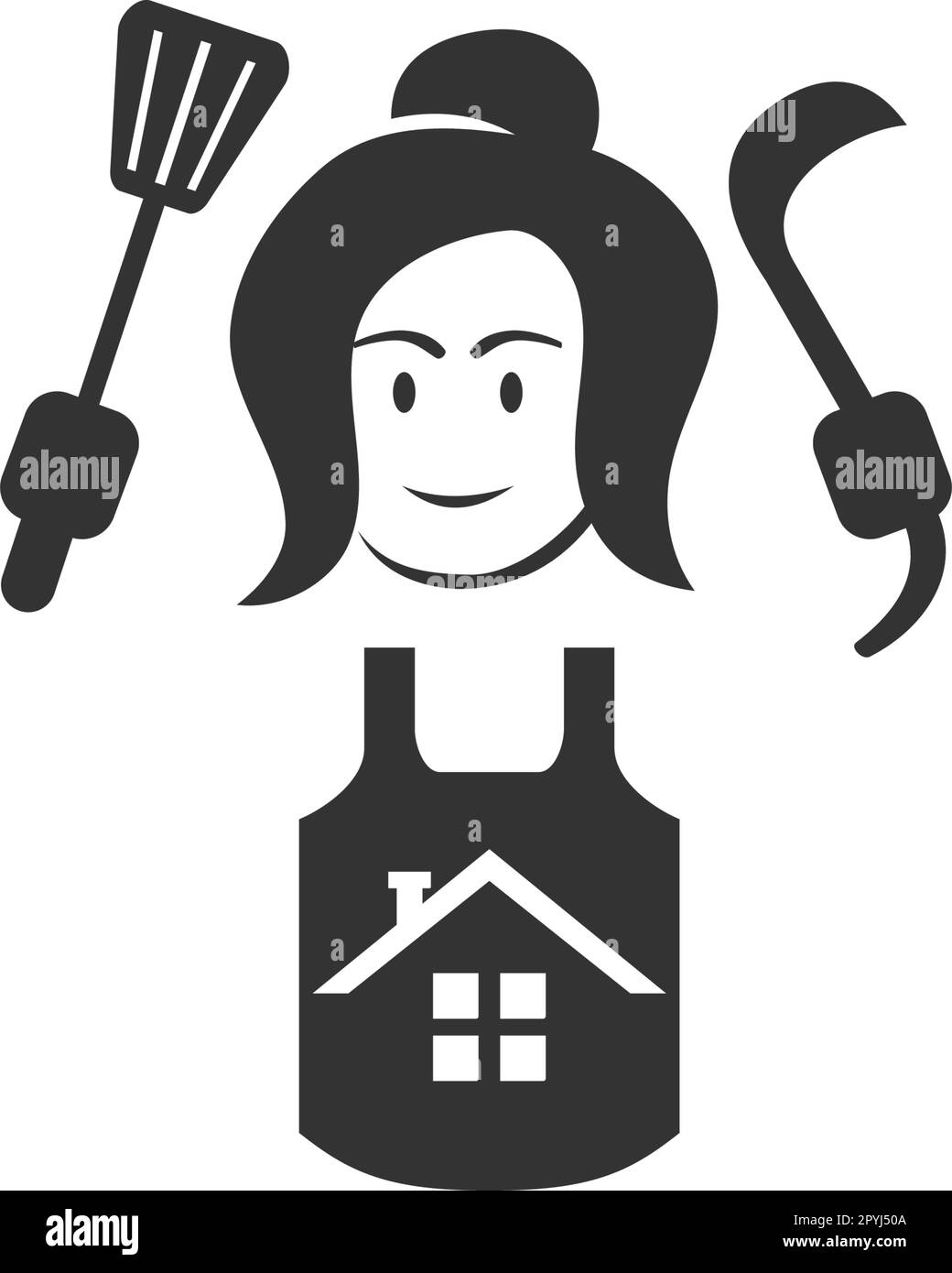 modèle de logo home cooking. Icône Illustration identité de la marque. Illustration isolée et plate. Graphique vectoriel Illustration de Vecteur
