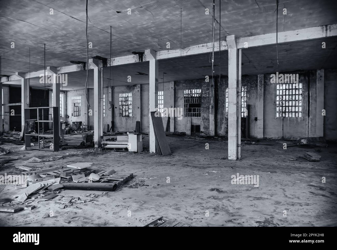 Ancienne usine abandonnée Banque D'Images