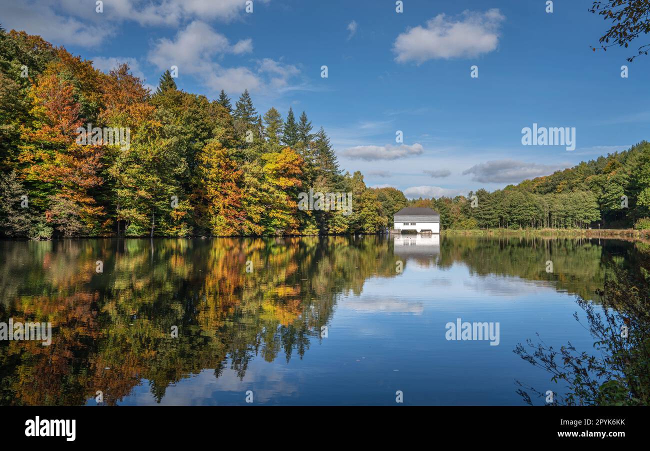 Brunskappel Lac Sauerland, Allemagne Banque D'Images