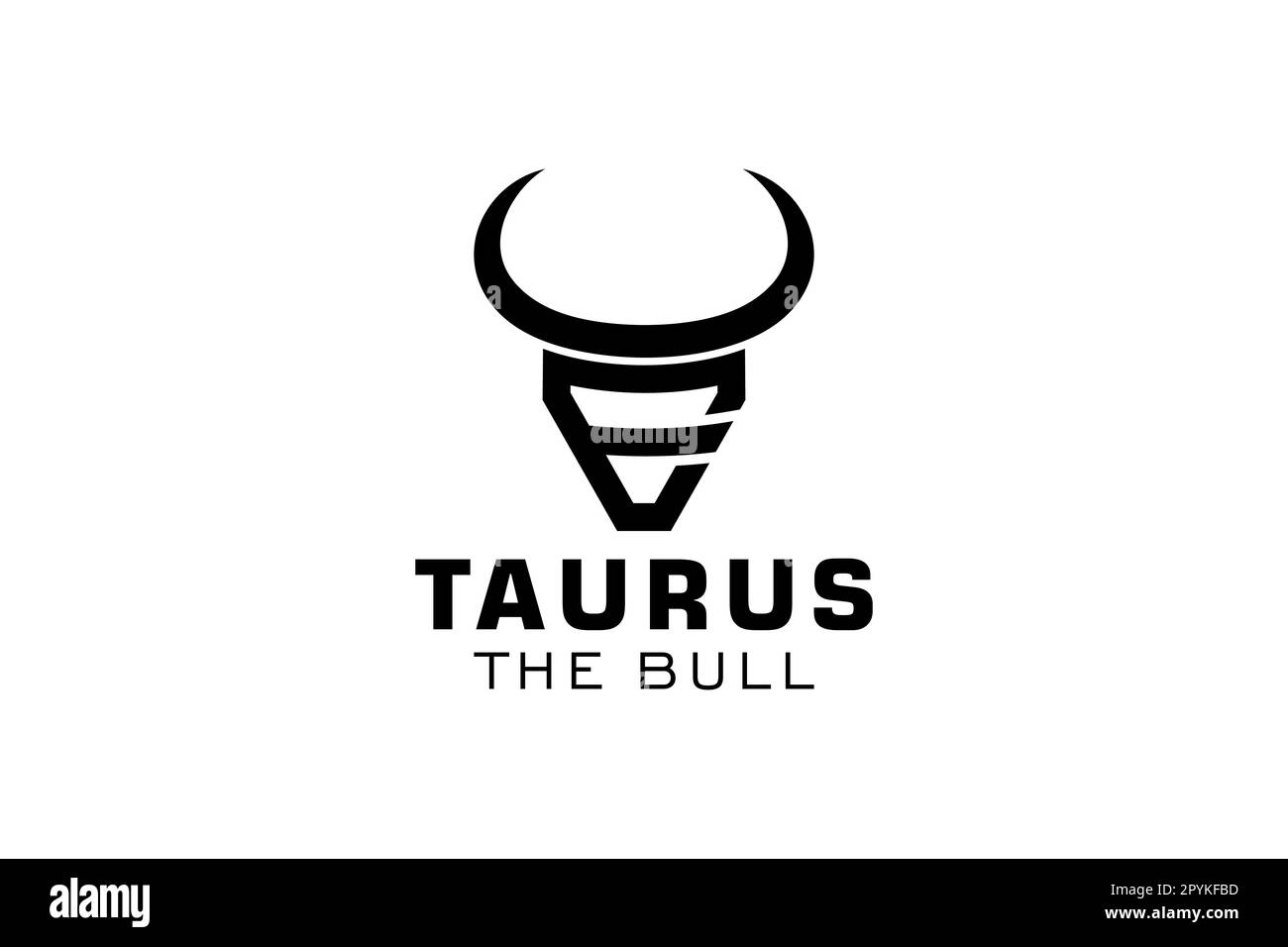 Logo lettre E, logo Bull, logo de tête de taureau, modèle de conception de logo monogramme Illustration de Vecteur