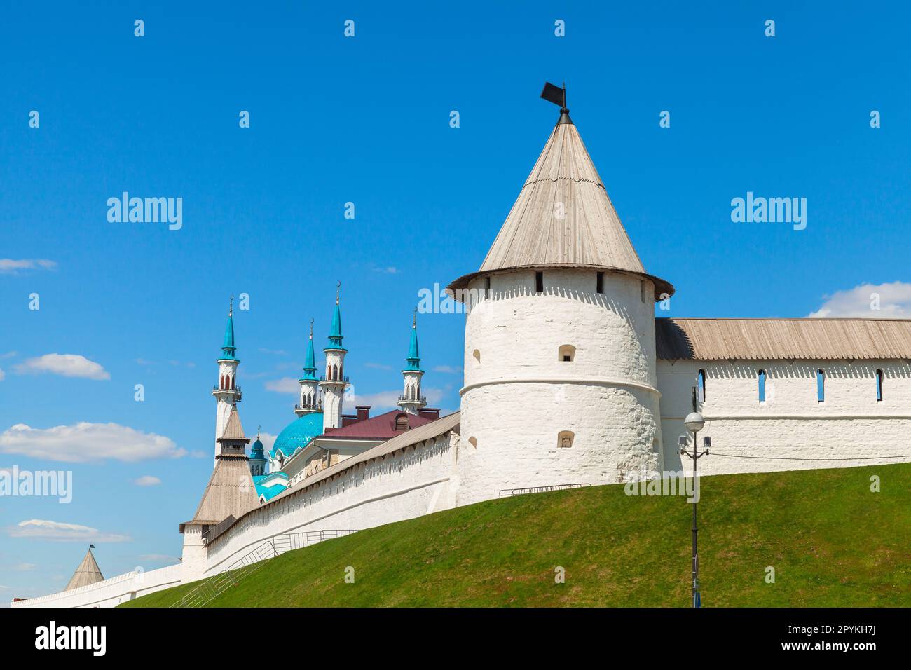 Le Kremlin de Kazan par un jour ensoleillé, République du Tatarstan, Russie Banque D'Images