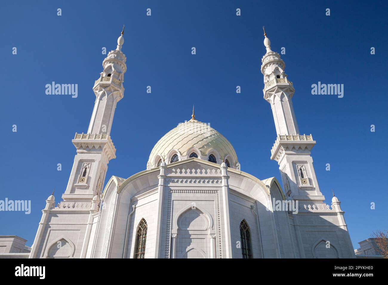 Mosquée blanche de la réserve historique et architecturale de l'État de Bolgar. District de Spassky, République du Tatarstan Banque D'Images