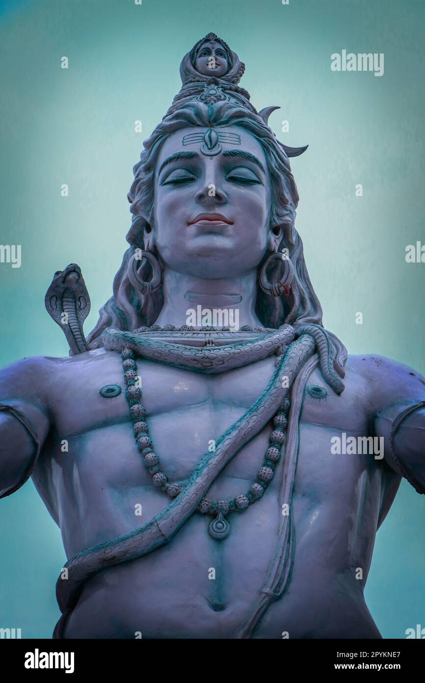 Statue du seigneur Shiva de tous les angles. Banque D'Images