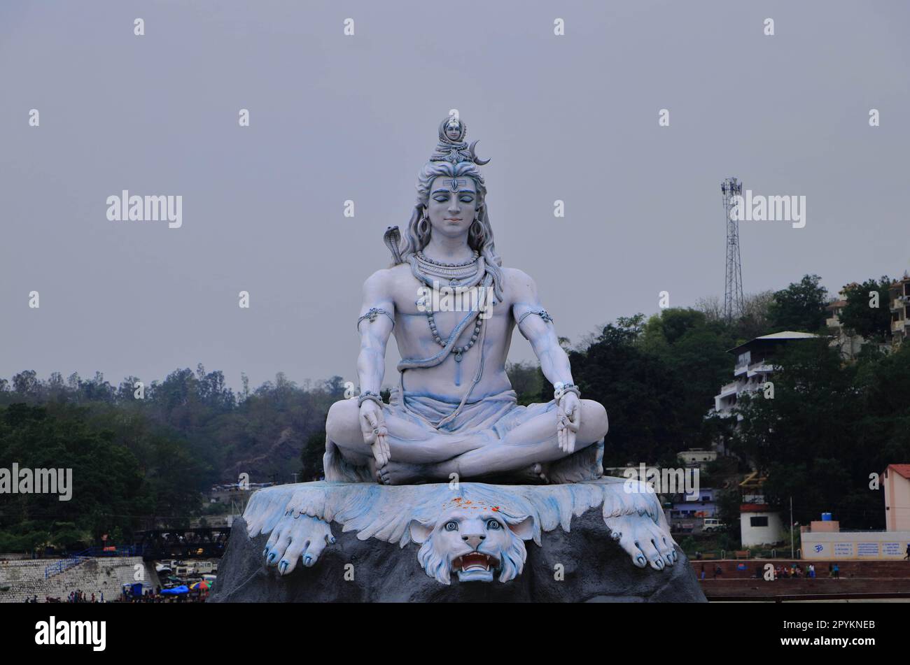 Statue du seigneur Shiva de tous les angles. Banque D'Images