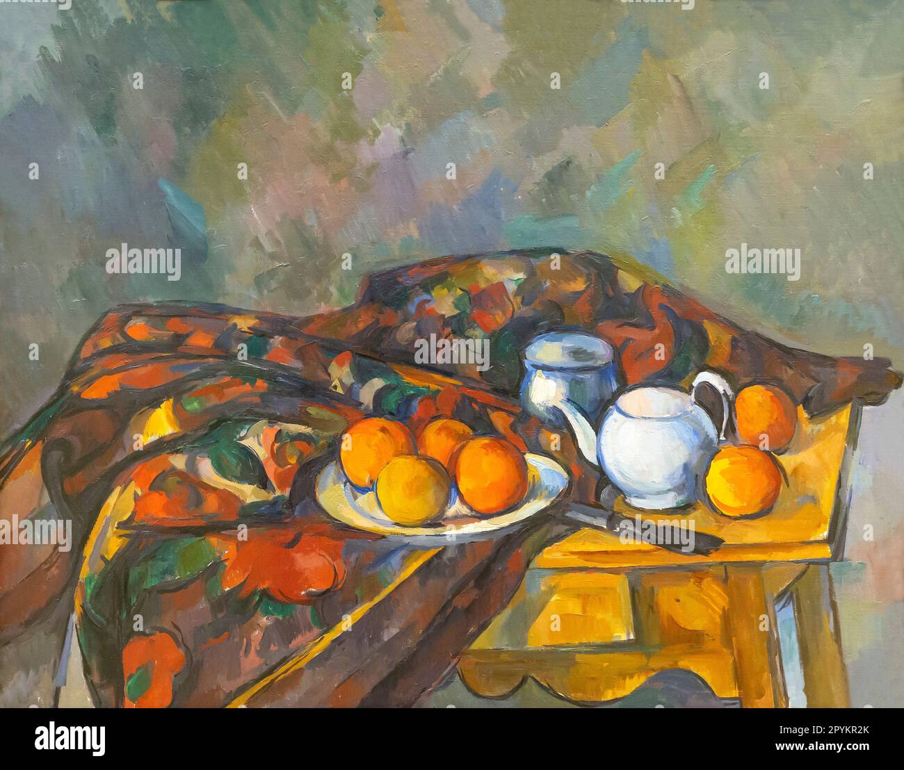 Nature morte à la théière, Paul Cézanne, 1902-1906, Banque D'Images