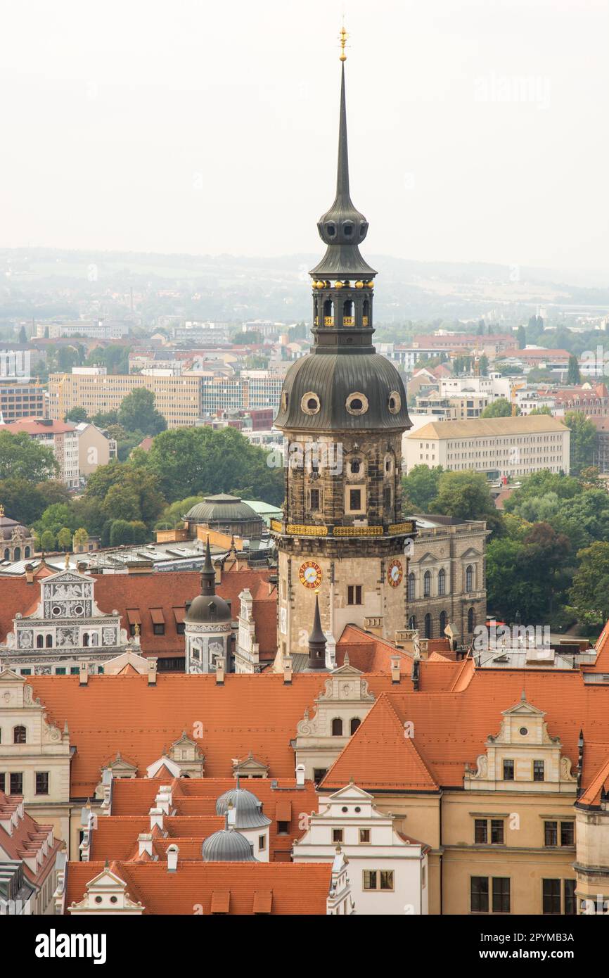 Le paysage urbain de Dresde Saxe Banque D'Images