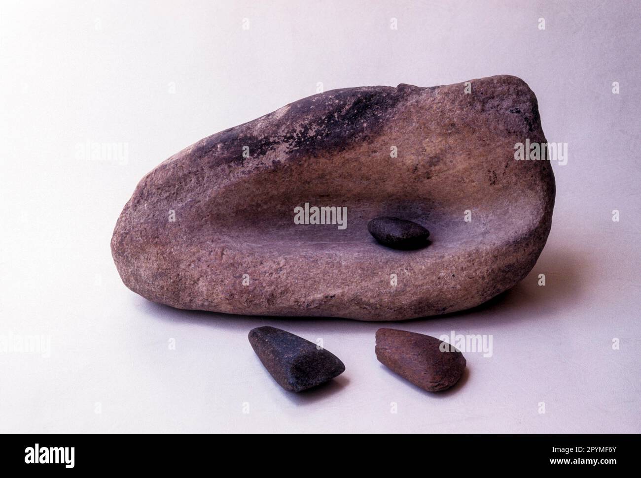Outils néolithique, Inde, Asie Banque D'Images