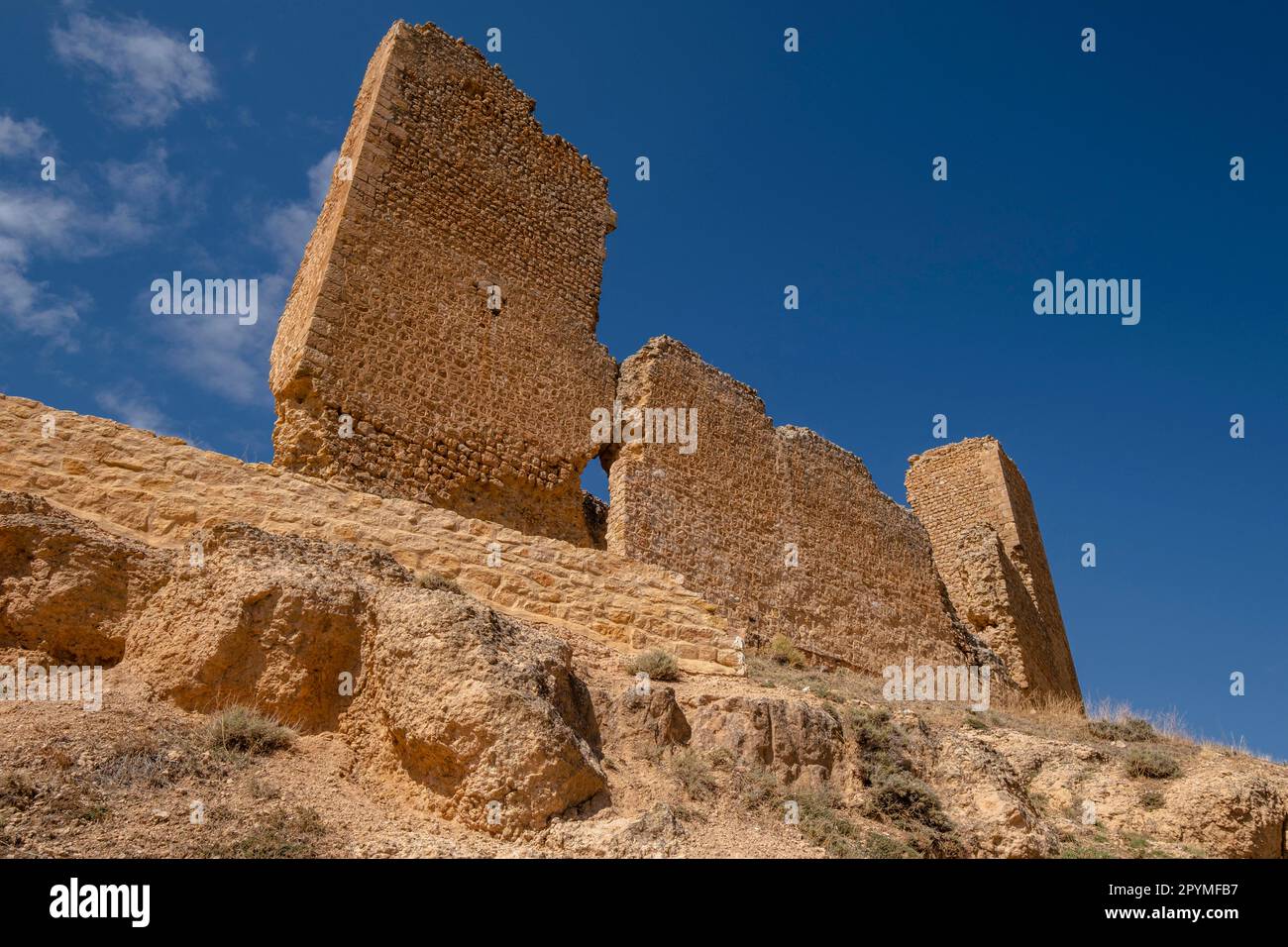 Castillo de Montuenga de Soria, Castillo de los Padilla, Montuenga de Soria, Comarca de Arcos de Jalón, Soria, comunidad autónoma de Castilla y Leó Banque D'Images