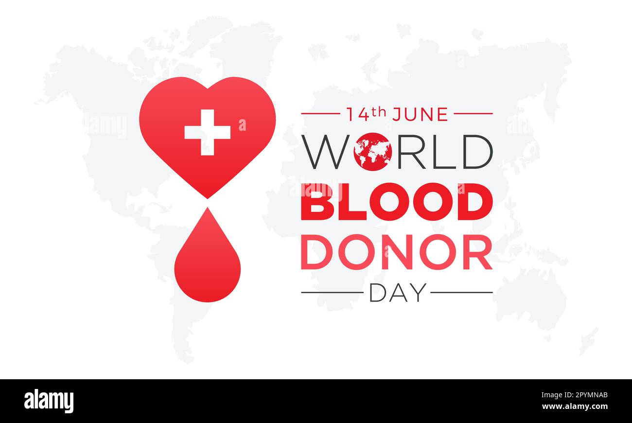 La journée mondiale des donneurs de sang est observée chaque année en juin 14. Don de sang concept illustration fond pour la journée mondiale du don de sang. Illustration vectorielle. Illustration de Vecteur