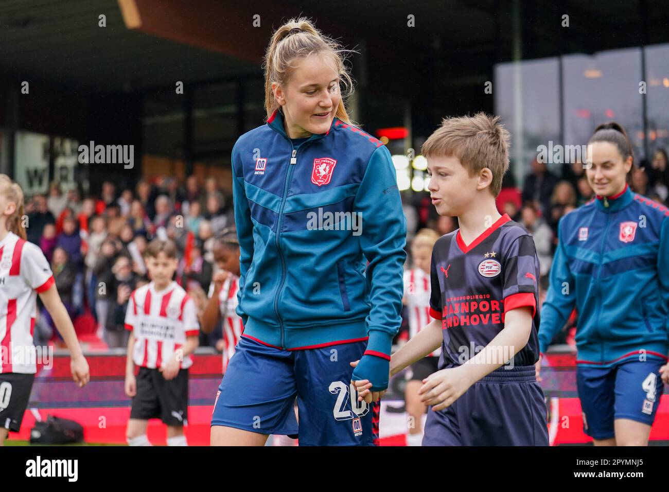 Eindhoven, pays-Bas. 16th avril 2023. EINDHOVEN, PAYS-BAS - AVRIL 16 : Wieke Kaptein du FC Twente avant le match semi final de la coupe KNVB néerlandaise entre le PSV U23 et le FC Twente au campus de Herdgang sur 16 avril 2023 à Eindhoven, pays-Bas (photo de Joris Verwijst/Orange Pictures) Credit: Orange pics BV/Alay Live News Banque D'Images