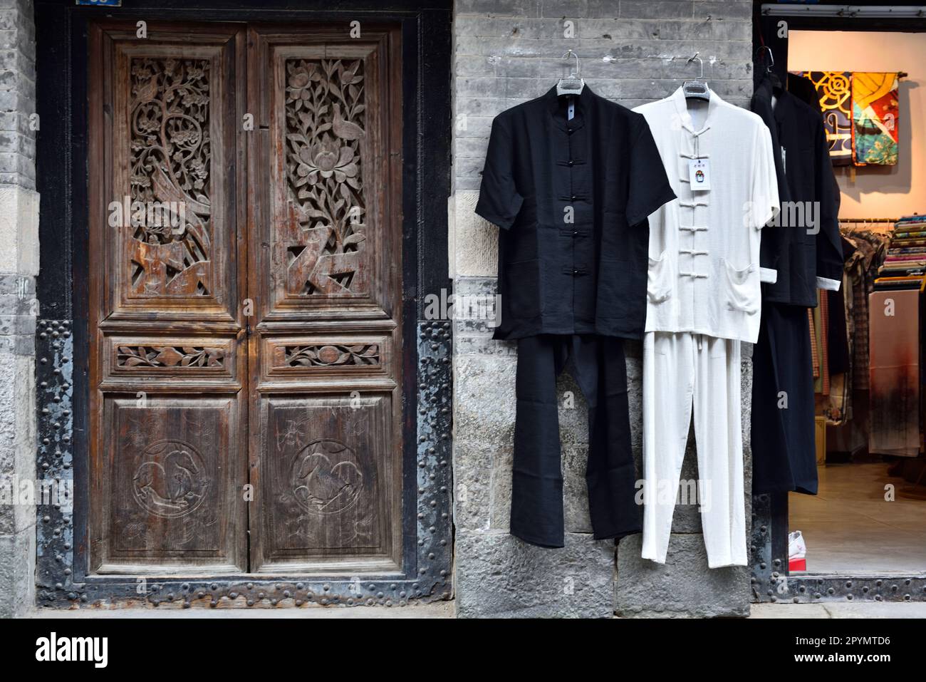 Marché chinois de rue bondé Banque D'Images