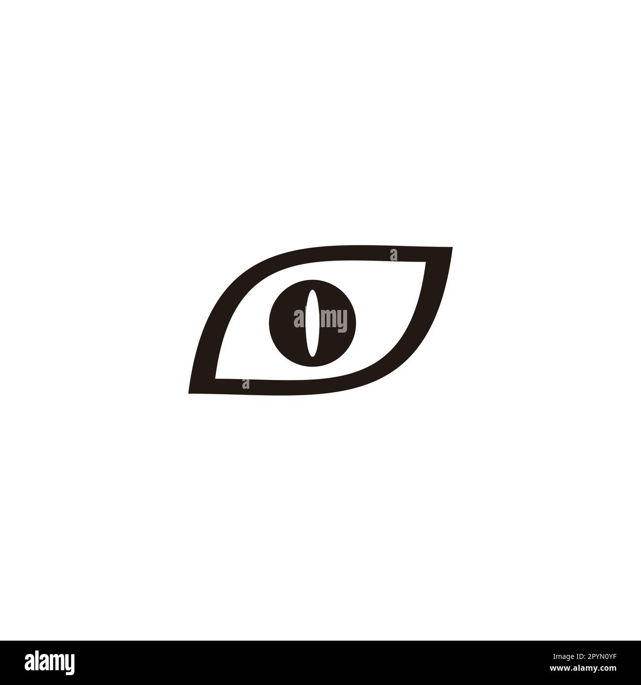 Symbole géométrique oeil simple logo vecteur Illustration de Vecteur