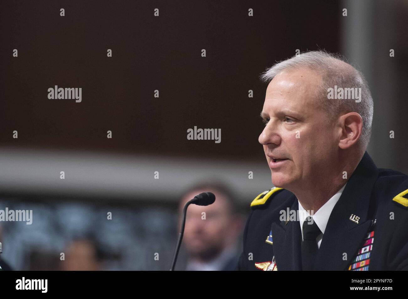 Washington, États-Unis. 04th mai 2023. Directeur de l'Agence du renseignement de la Défense le lieutenant-général Scott Berrier parle lors d'une audience du Comité des services armés du Sénat qui examine les menaces mondiales aux États-Unis Capitole à Washington, DC jeudi, 4 mai 2023. Photo de Bonnie Cash/UPI Credit: UPI/Alay Live News Banque D'Images