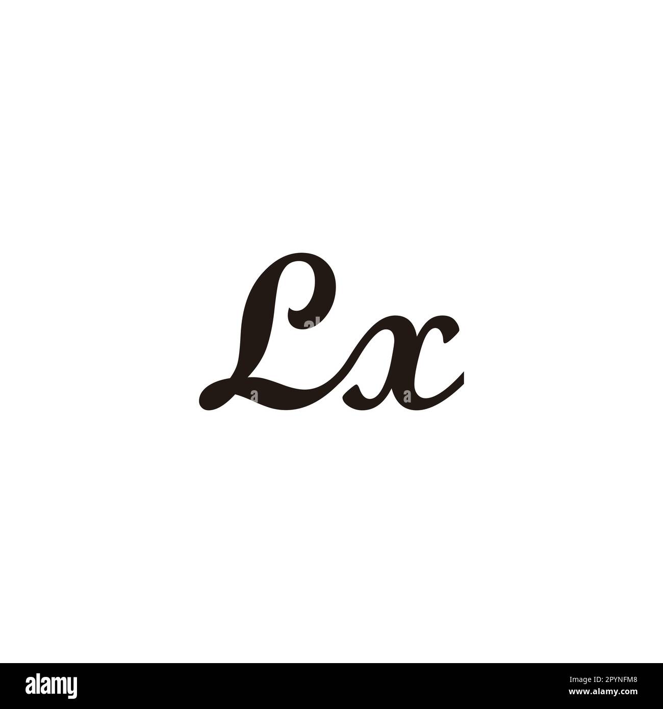 Lettre LX Connect symbole géométrique simple logo vecteur Illustration de Vecteur