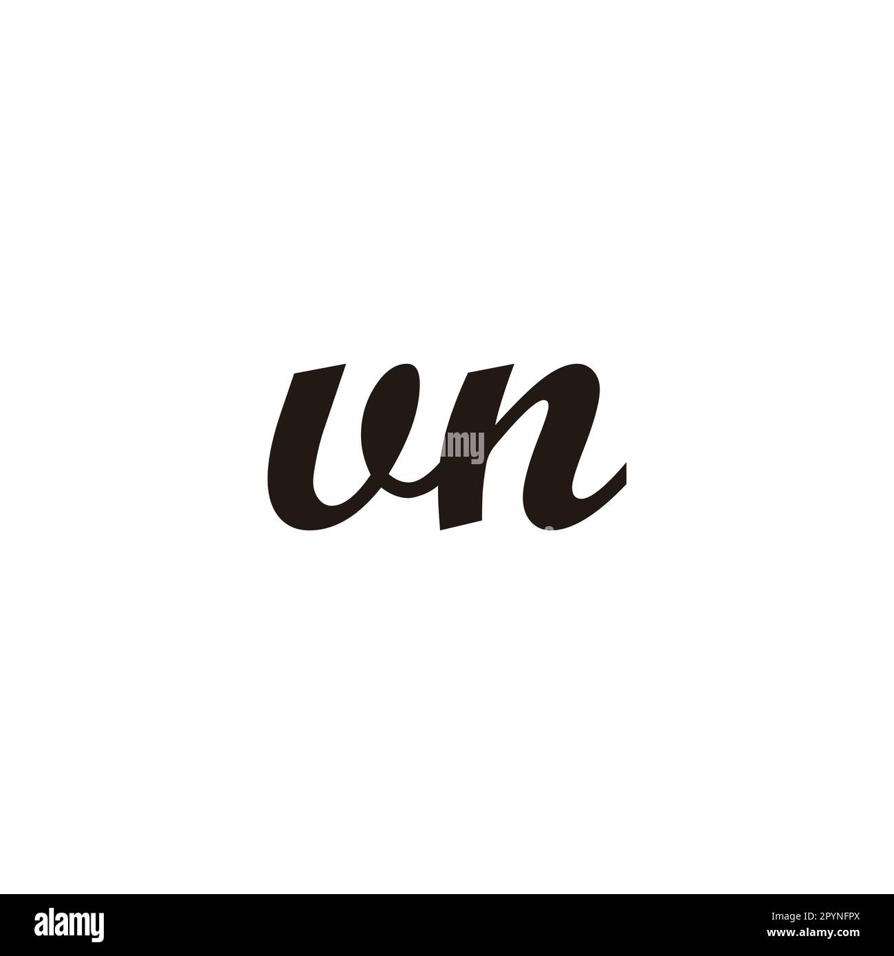 Lettre vn Connect symbole géométrique simple logo vecteur Illustration de Vecteur