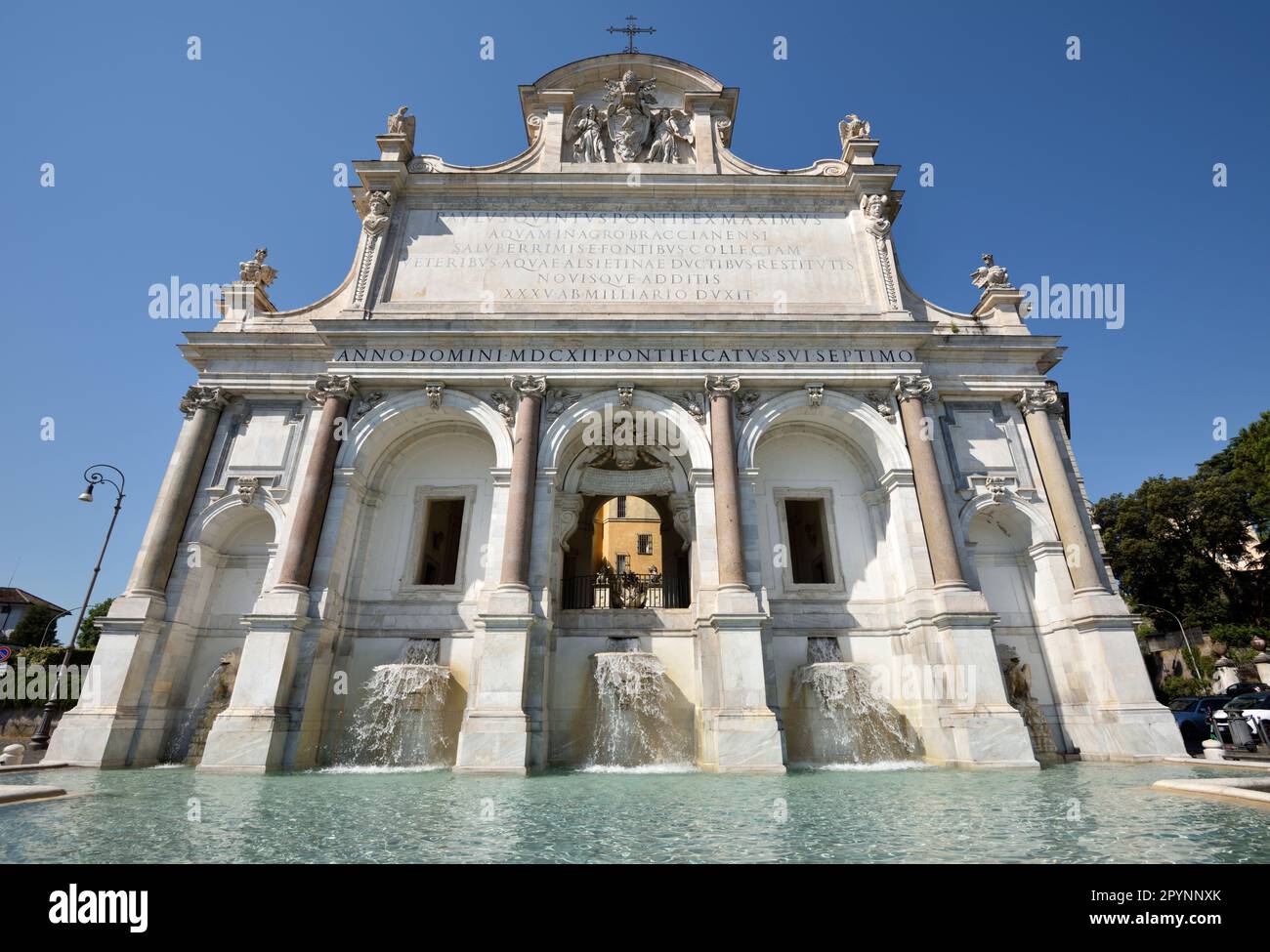 Fontana dell'Acqua Paola, Gianicolo, Rome, Italie Banque D'Images