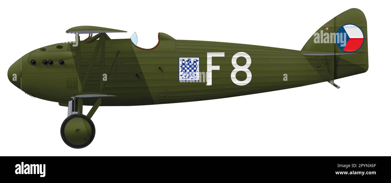 Letov Š.20,26 du vol 35 du Régiment d'aviation 2 de la Force aérienne tchécoslovaque, mars 1934 Banque D'Images