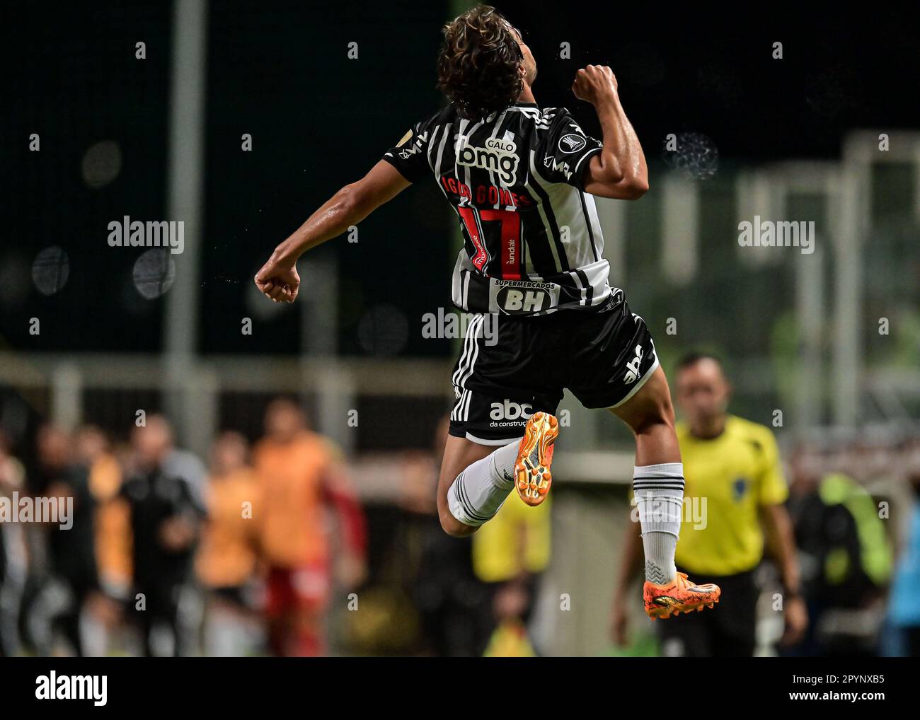 3rd mai 2023 ; Arena Independ&#xea ; ncia, Belo Horizonte, Minas Gerais, Brésil ; COPA Libertadores, Atletico Mineiro contre Alianza Lima: Igor Gomes de Atlético Mineiro célèbre la réalisation de son but Banque D'Images