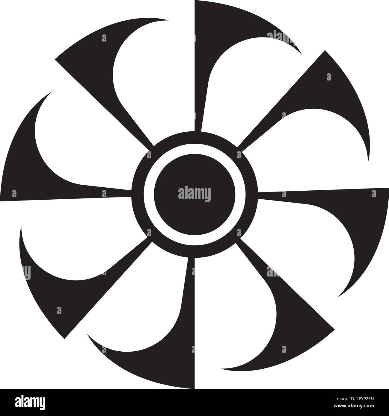 motif de symbole d'illustration vectorielle d'icône propeller Illustration de Vecteur