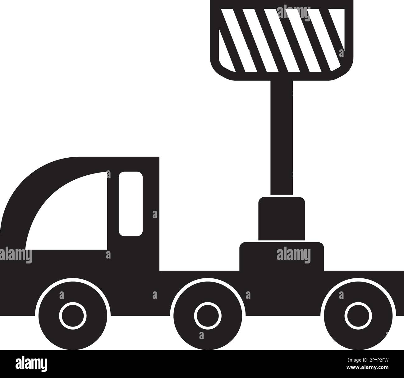 Illustration vectorielle de l'icône de la machine de levage Illustration de Vecteur