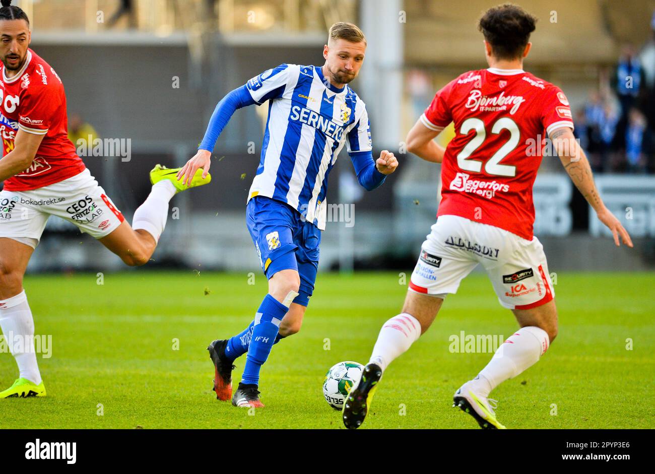 le 4 mai 2023 Sebastian Eriksson de l'IFK lors d'un