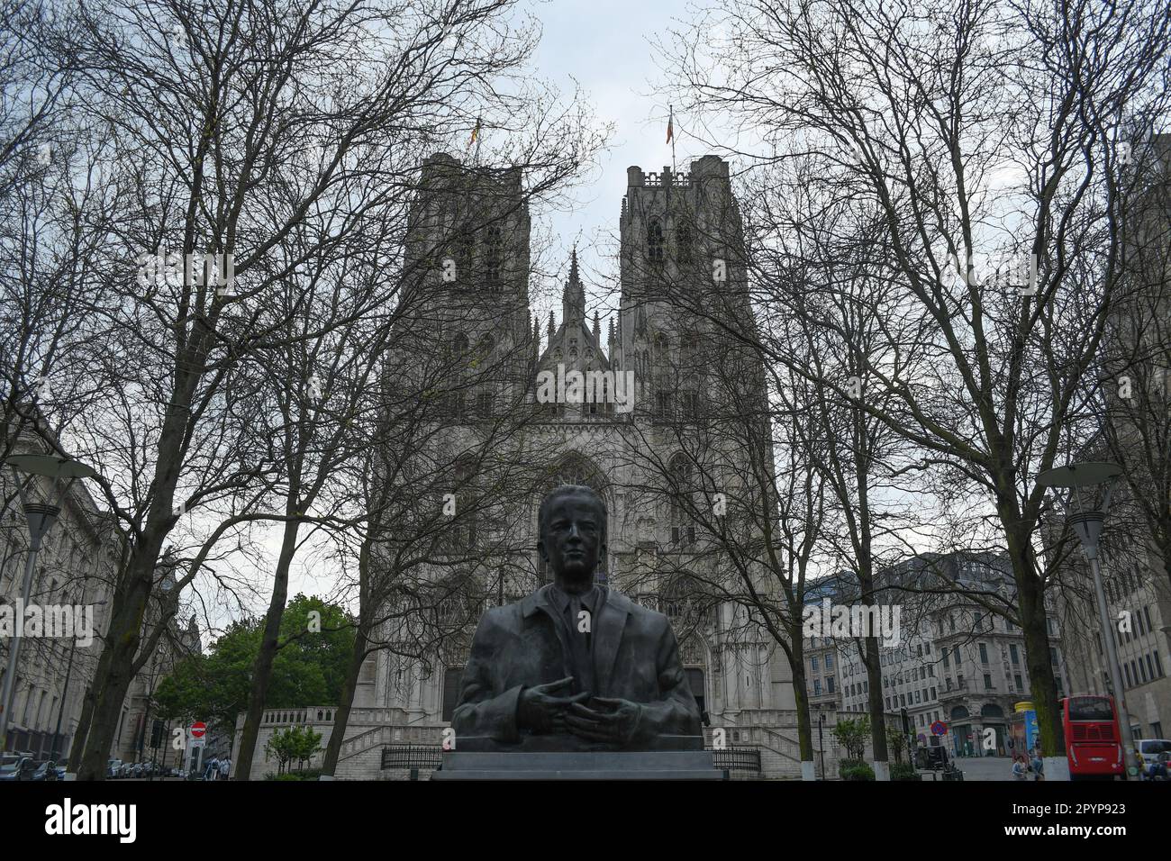 Statue du roi Baudouin Banque D'Images