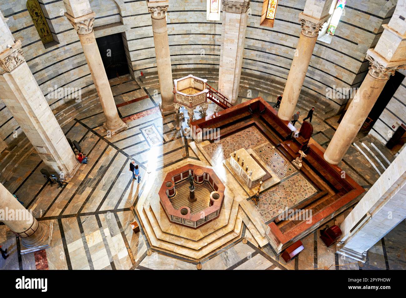 Pise Toscane Italie. Le Baptistère de Saint Jean Banque D'Images