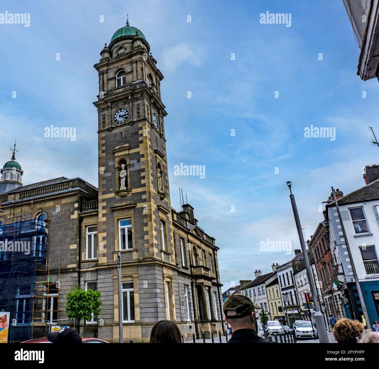 L'hôtel de ville dans le Diamant. Enniskillen, Co Fermanagh, Irlande du Nord. Banque D'Images