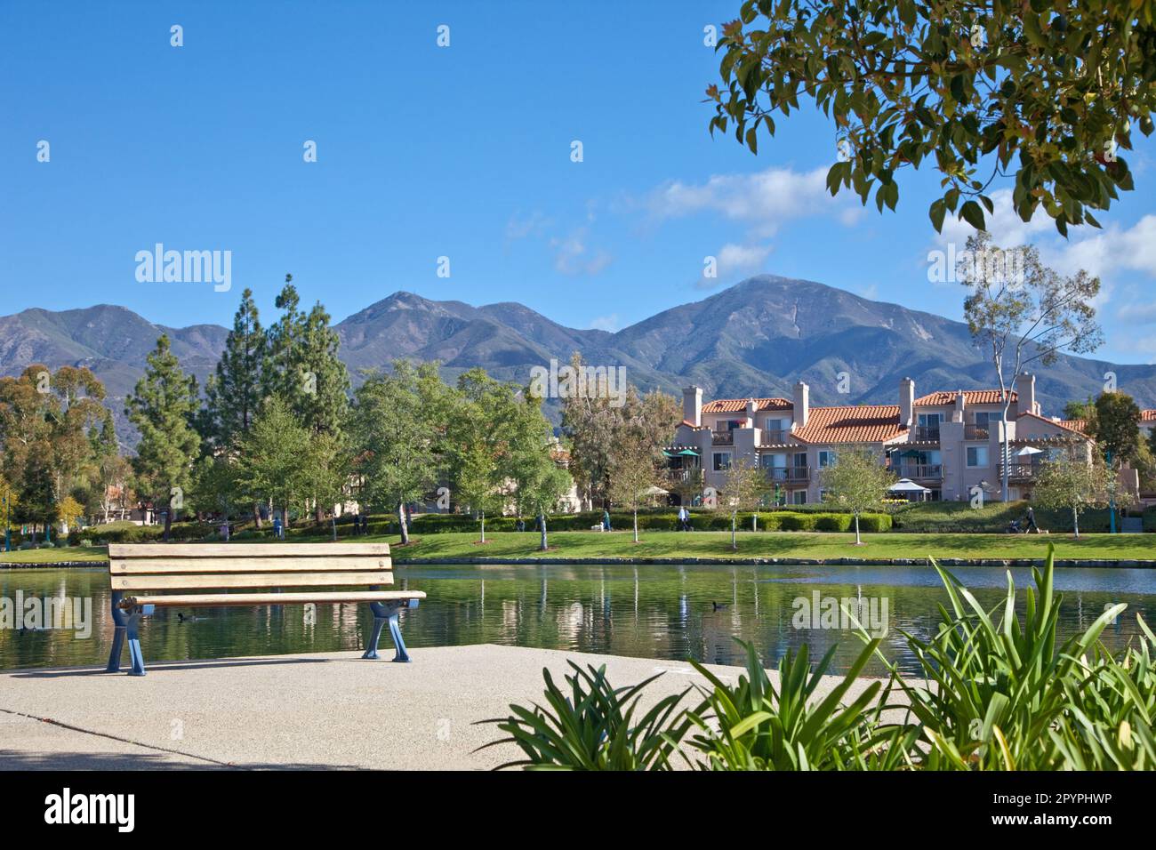 Rancho Santa Margarita Lake, Orange County Californie Banque D'Images