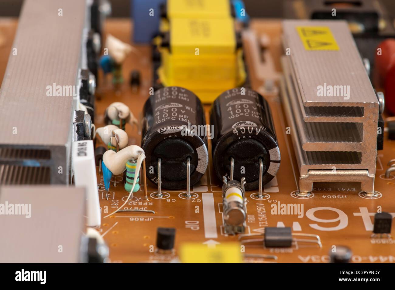 Carte d'alimentation d'un téléviseur Banque D'Images