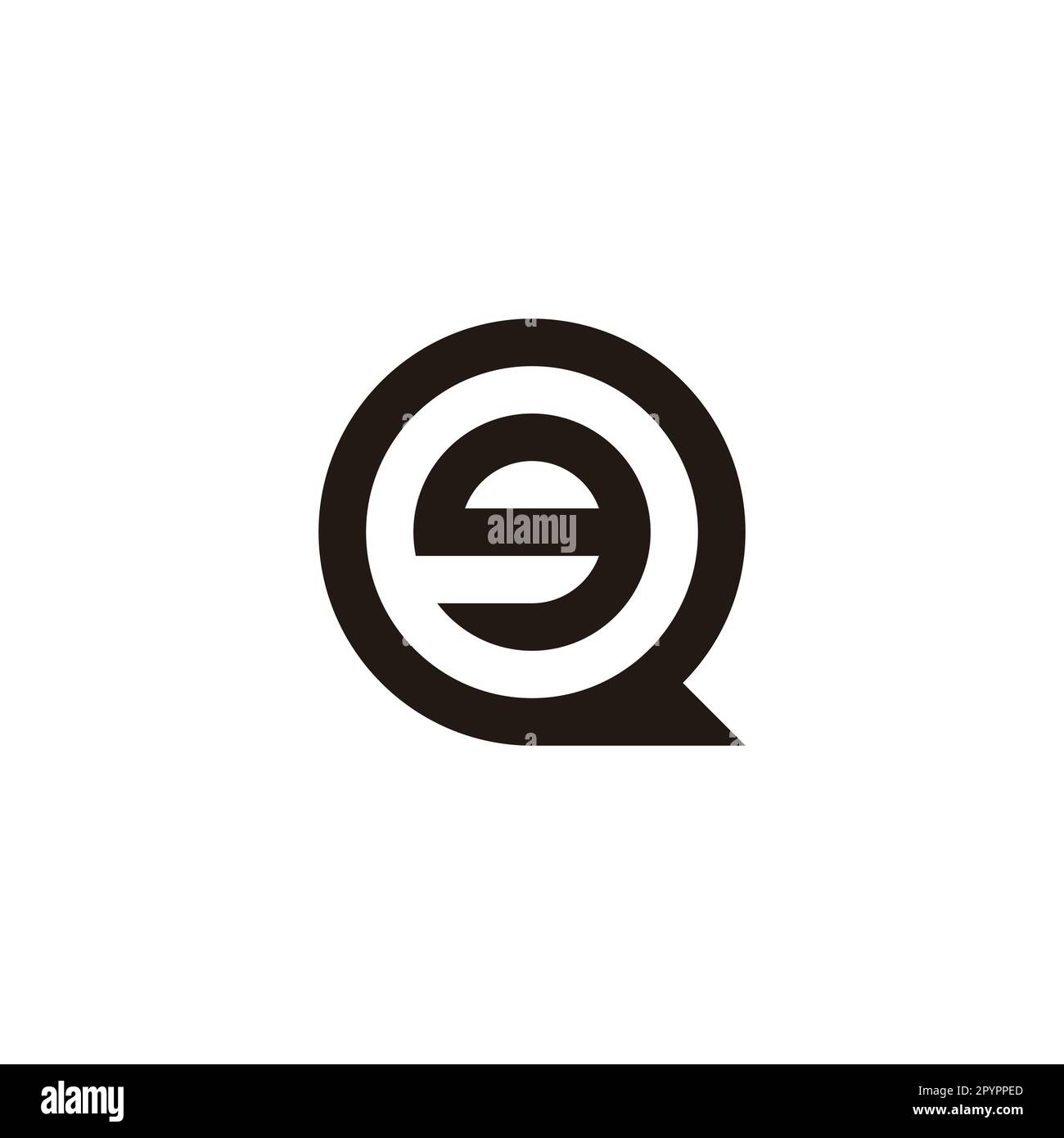 Lettre g en Q, cercle géométrique symbole simple logo vecteur Illustration de Vecteur