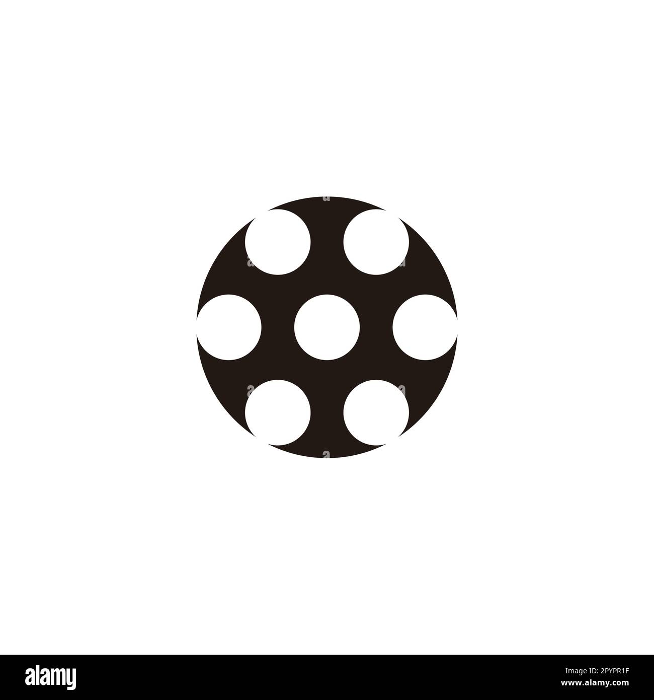 Outil, cercles, équipement symbole géométrique simple logo vecteur Illustration de Vecteur