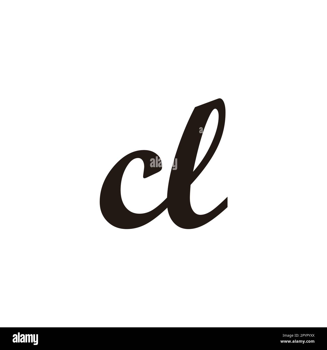 Lettre CL connecter symbole géométrique simple logo vecteur Illustration de Vecteur