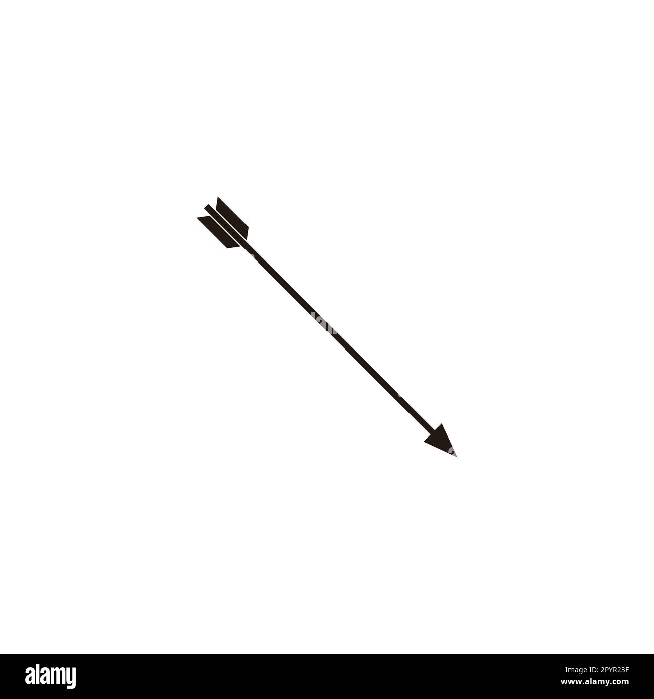 Flèche géométrique symbole simple logo vecteur Illustration de Vecteur