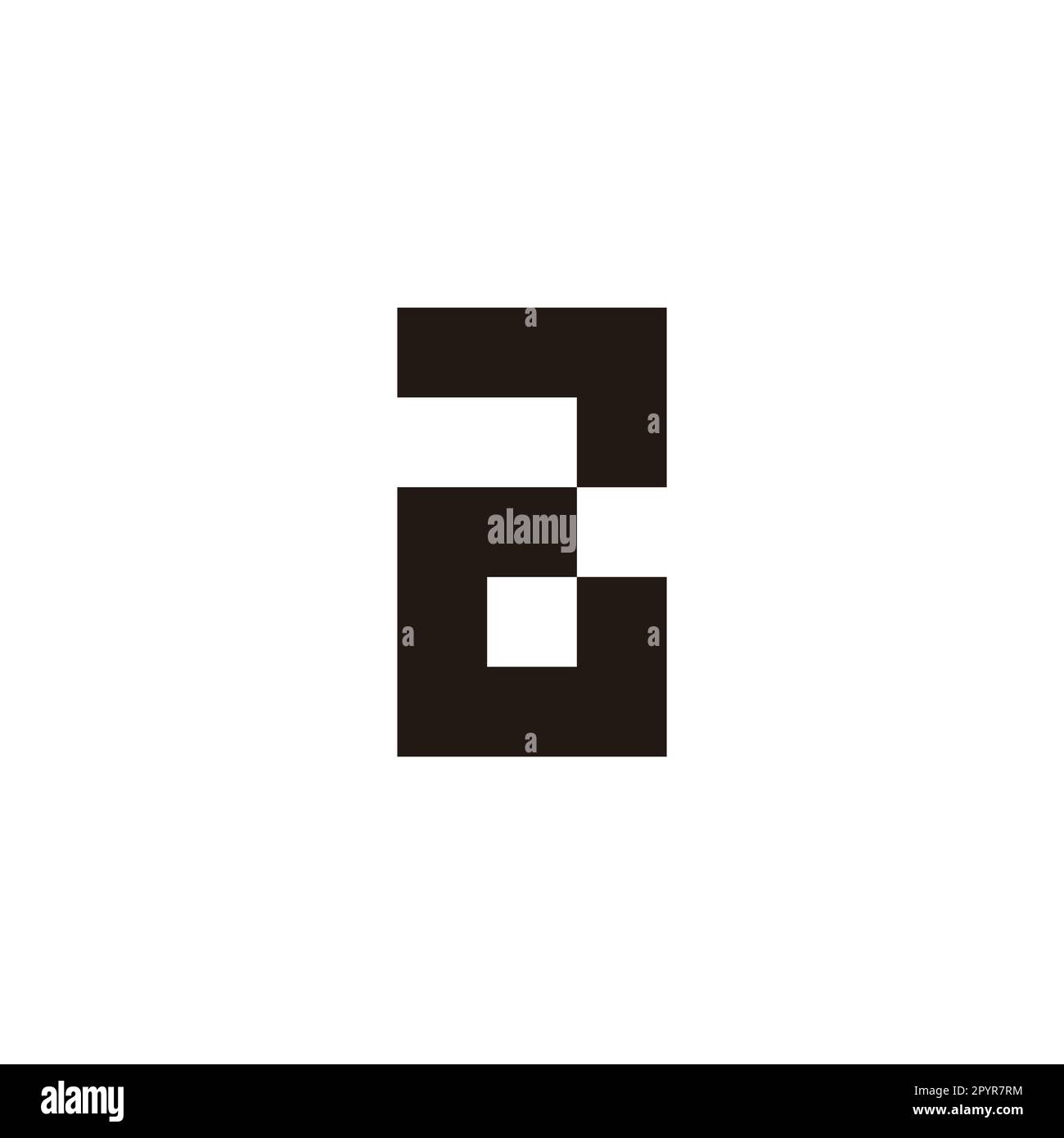 Lettre GA AG G un symbole géométrique carré logo simple vecteur Illustration de Vecteur