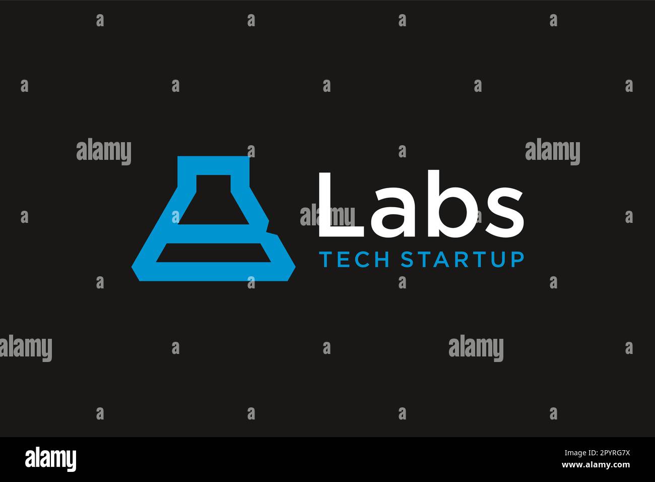 Logo lettre B monogramme. pour la technologie des sciences de laboratoire Illustration de Vecteur