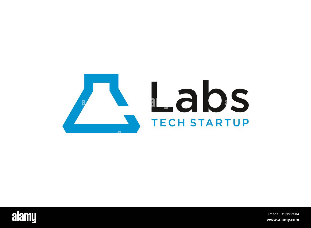 Logo lettre C monogramme. pour la technologie des sciences de laboratoire Illustration de Vecteur