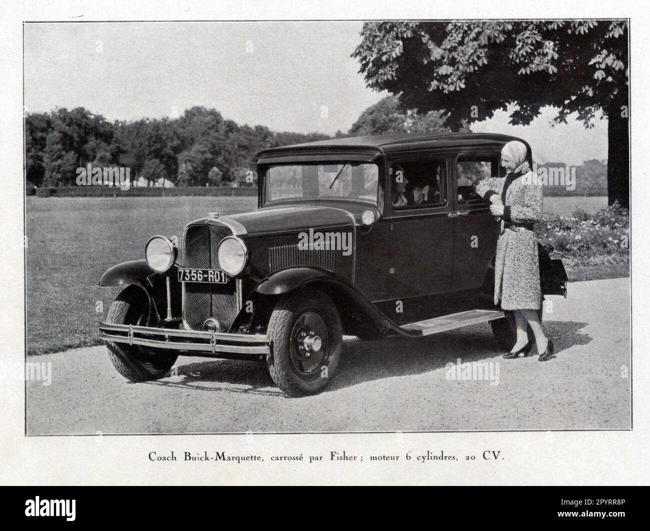 COACH BUICK-MARQUETTE, CARROSSÉ PAR FISHER, MOTEUR 6 CYLINDRES, 20 CV. 1929 Banque D'Images