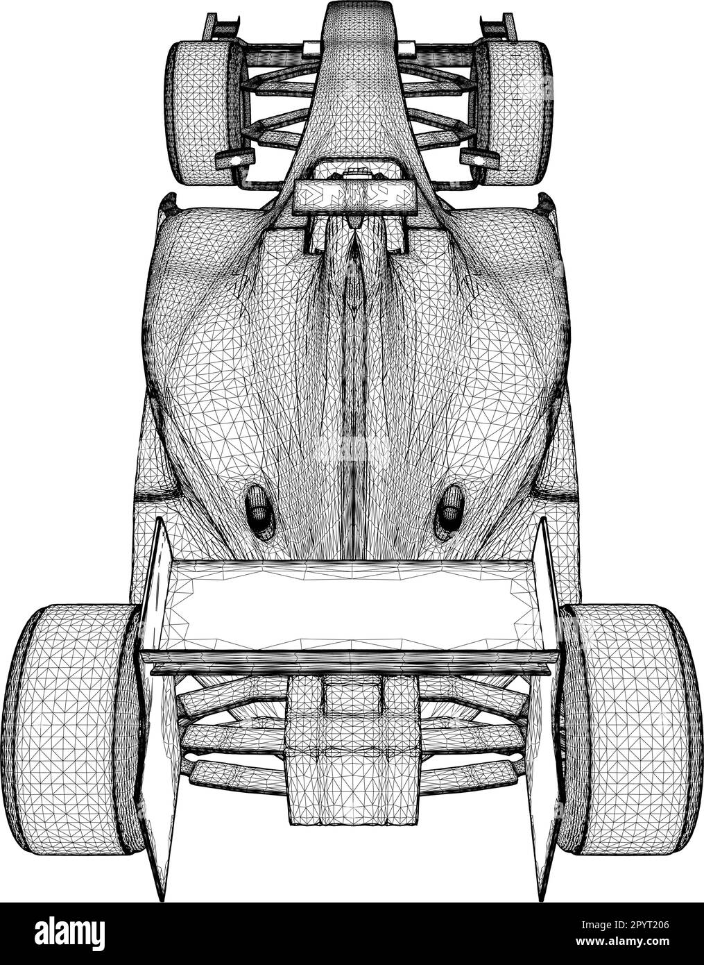 Vecteur voiture de course. Illustration isolée sur fond blanc. Illustration vectorielle d'une voiture de sport de course. Illustration de Vecteur