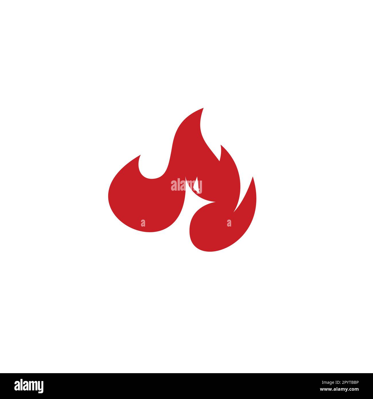 Illustration du vecteur du logo Fox Fire. Fox Icon Design Illustration de Vecteur