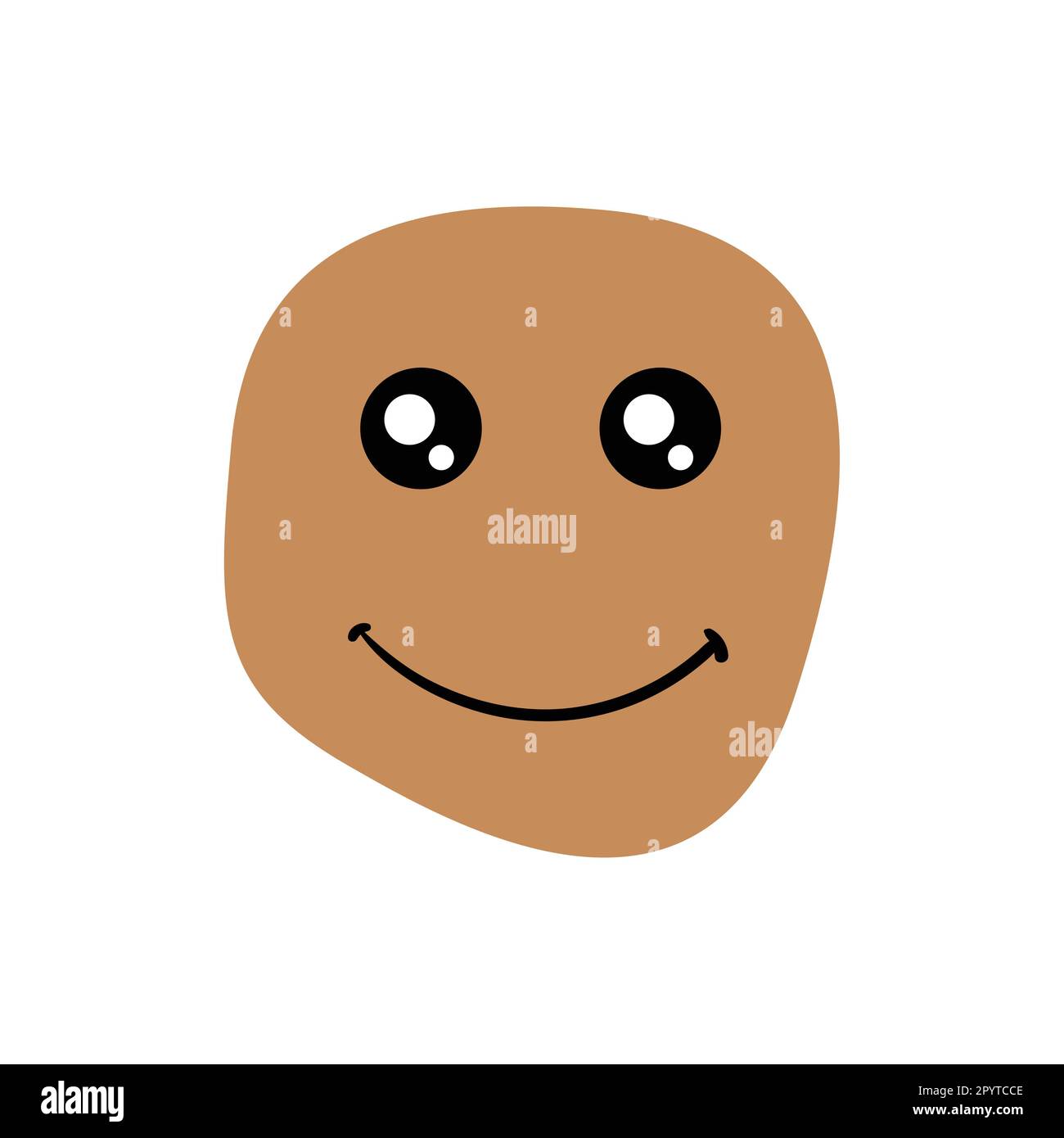 Bonne humeur. Illustration Happy face. Un visage joyeux. souriez en face. Visage souriant Illustration de Vecteur