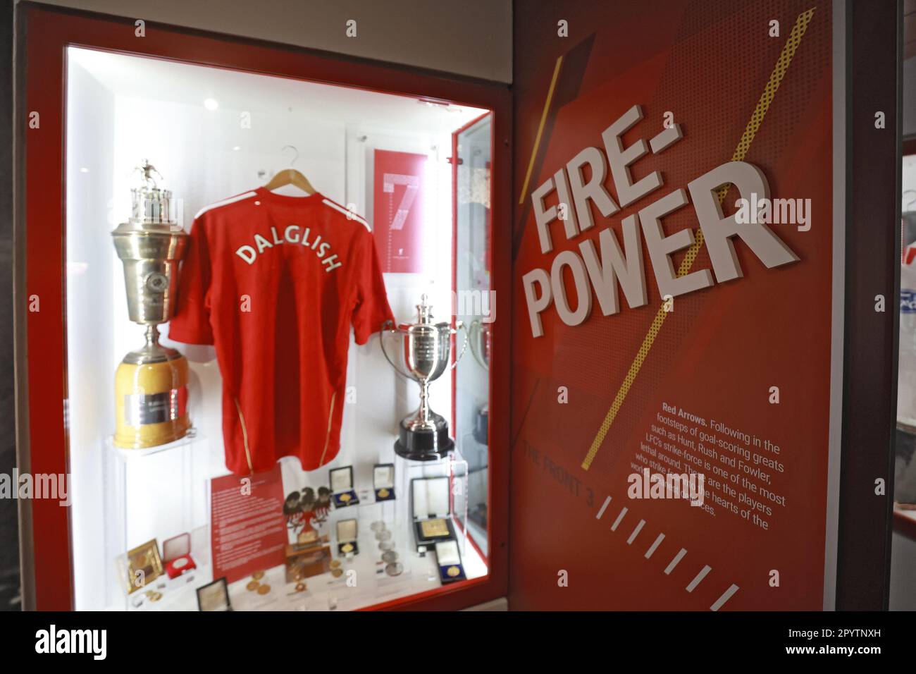 Liverpool, Royaume-Uni. 04th mai 2023. Anfield est un stade de football à Anfield, Liverpool, Merseyside, en Angleterre, qui a une capacité de 53 394 places, ce qui en fait le septième plus grand stade de football d'Angleterre. C'est le siège de Liverpool F.C. depuis leur formation en 1892. C'était à l'origine la maison d'Everton de 1884 à 1891, avant de s'installer à Goodison Park après un conflit avec le président du club, à Liverpool, en Angleterre, sur 04 mai 2023. Photo: Sanjin Strukic/PIXSELL crédit: Pixsell/Alay Live News Banque D'Images