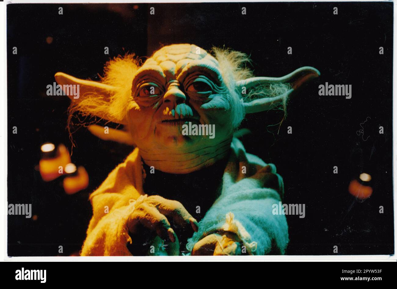 'Jedi Master Yoda de la trilogie 'Star Wars' est l'une des 50 nouvelles expositions exposées à l'exposition Cinefantastic dans le studio de Babelsberg. Photo: MAZ/Christel Köster [traduction automatique]' Banque D'Images