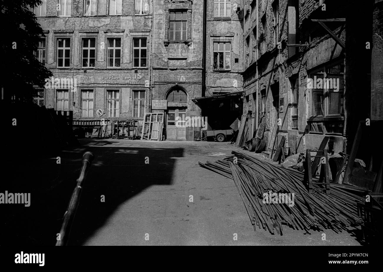 GDR, Berlin, 27.05.1989, arrière-cour, Oranienburger Straße, [traduction automatique] Banque D'Images