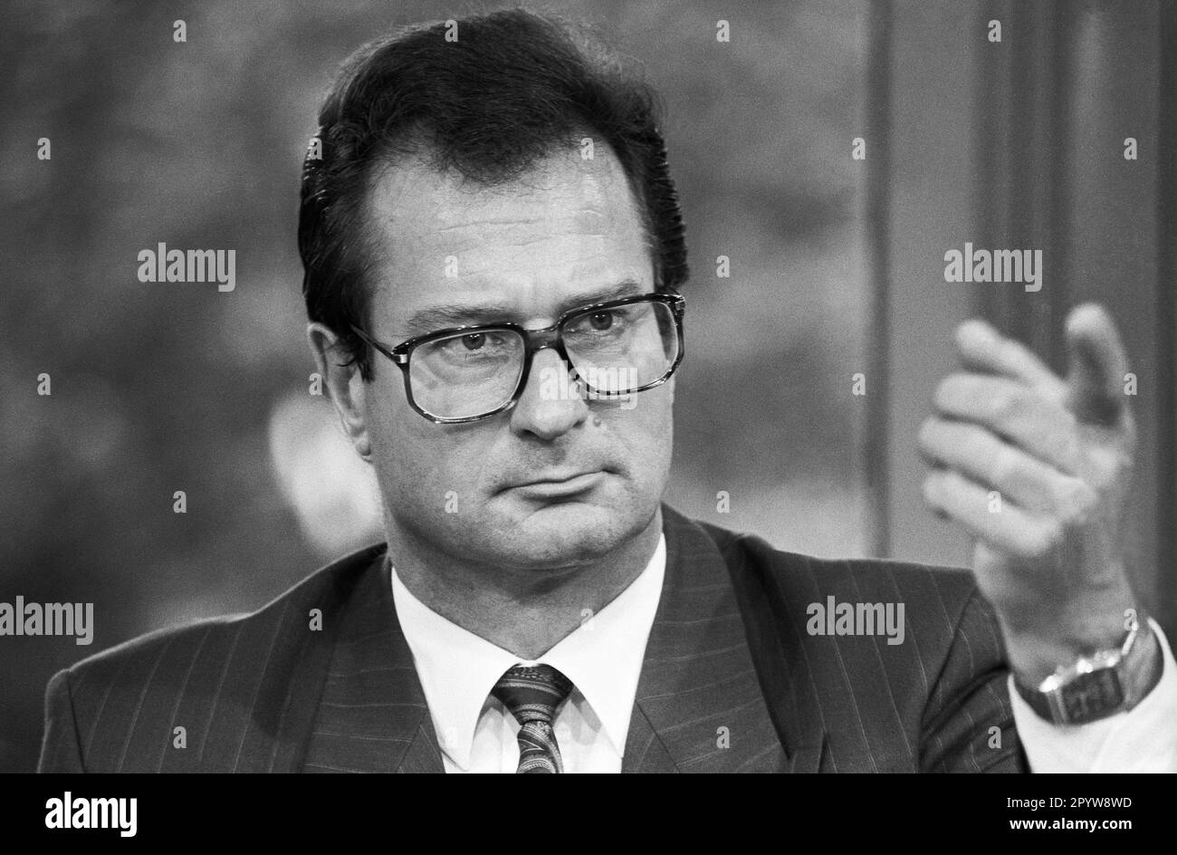 Allemagne, Bonn, 27.09.1991. Archive: 28-76-38 pour votre archive! Photo: Klaus Kinkel, Ministre fédéral des Affaires étrangères [traduction automatique] Banque D'Images