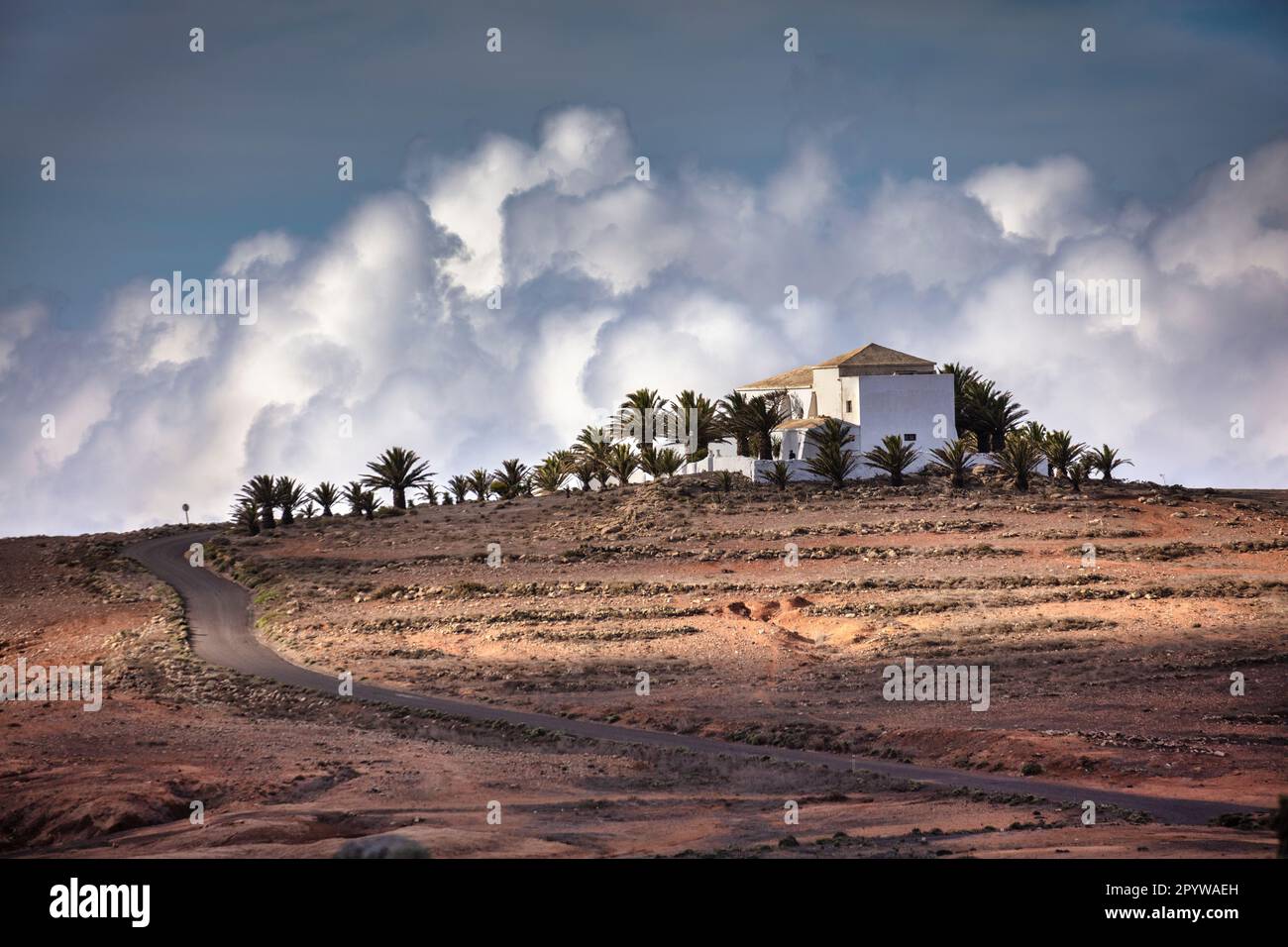 Espagne, îles Canaries, île de Lanzarote, Haria. Ermita Las Nieves. Banque D'Images