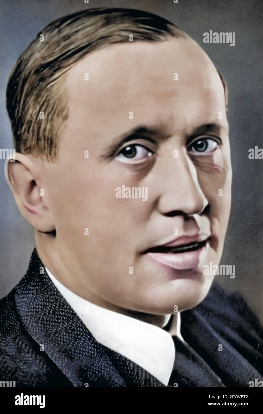 Karel Capek auteur tchèque. Image en couleur et restaurée numériquement Banque D'Images