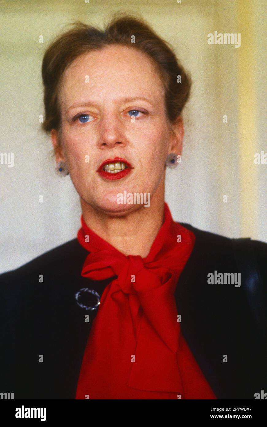 Danemark, Copenhague, 20.05.1996 Royal Danish House photo: Queen Margrethe II [traduction automatique] Banque D'Images